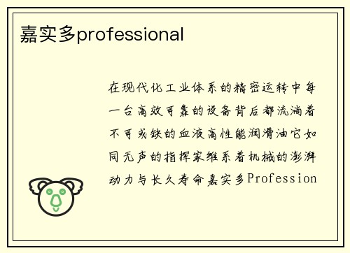 嘉实多professional